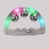 Personalized One Color Printed Light Up Half Wedding Tambourines [White or RGB LEDs]