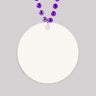 SINGLE SIDED Sublimated Necklace Medallions on Mardi Gras Beads - Customized with Full Color artwork