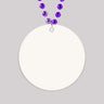 Sublimated SINGLE SIDED Wedding Necklace Medallions on Mardi Gras Beads - Customized with Full Color artwork